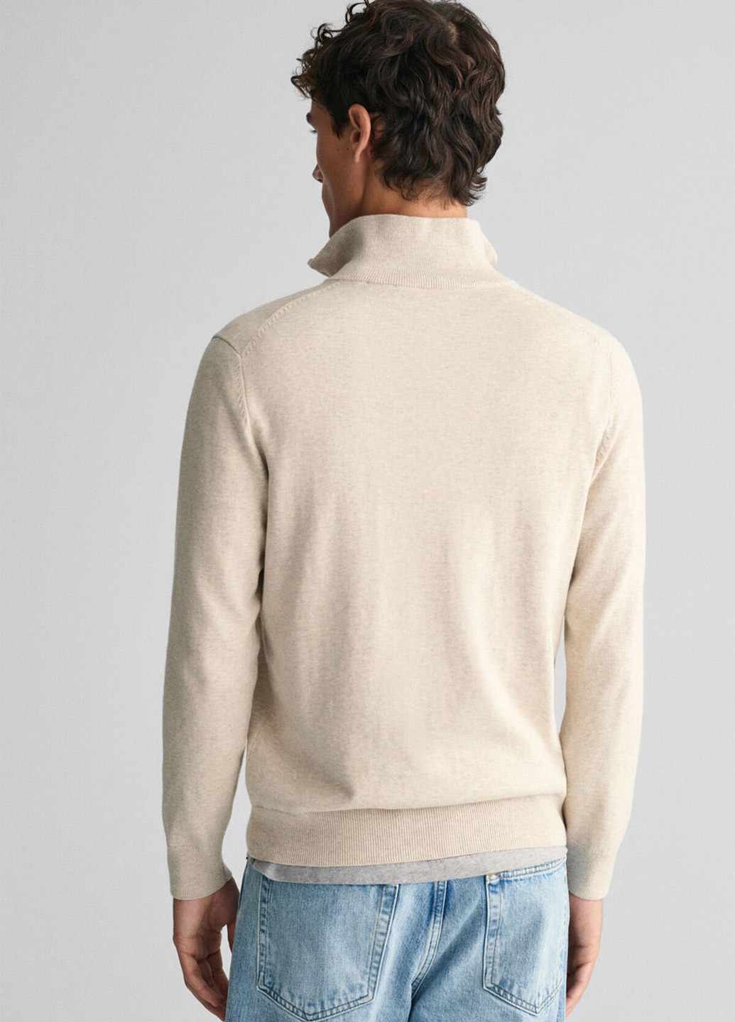 Бежевый демисезонный свитер Gant