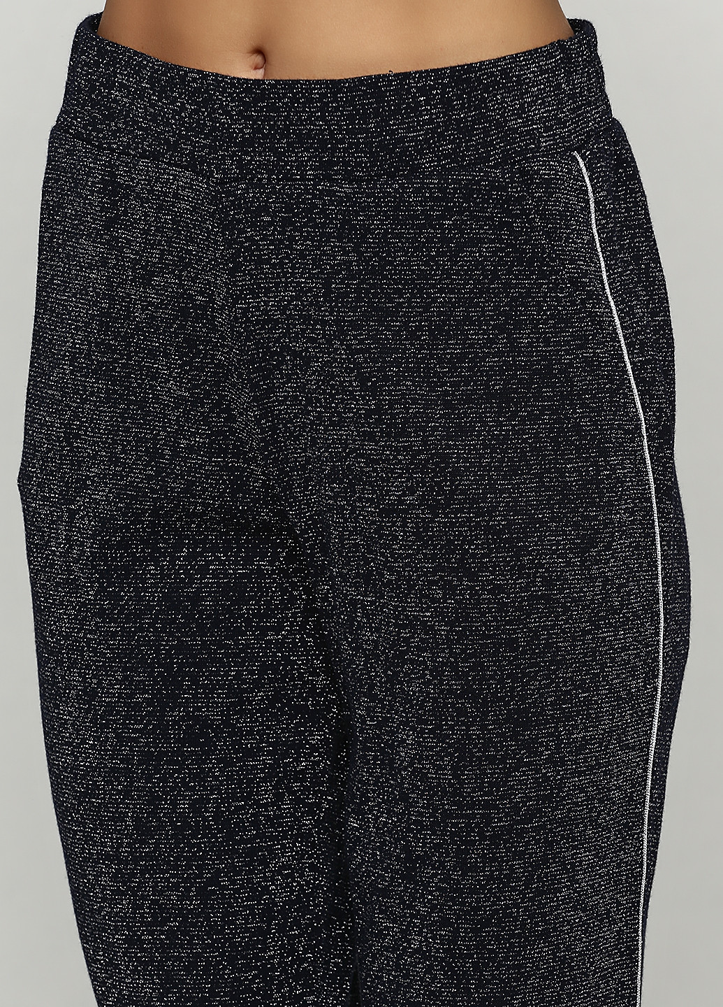 Костюм (блуза, брюки) Brandtex Collection брючный меланж тёмно-синий кэжуал