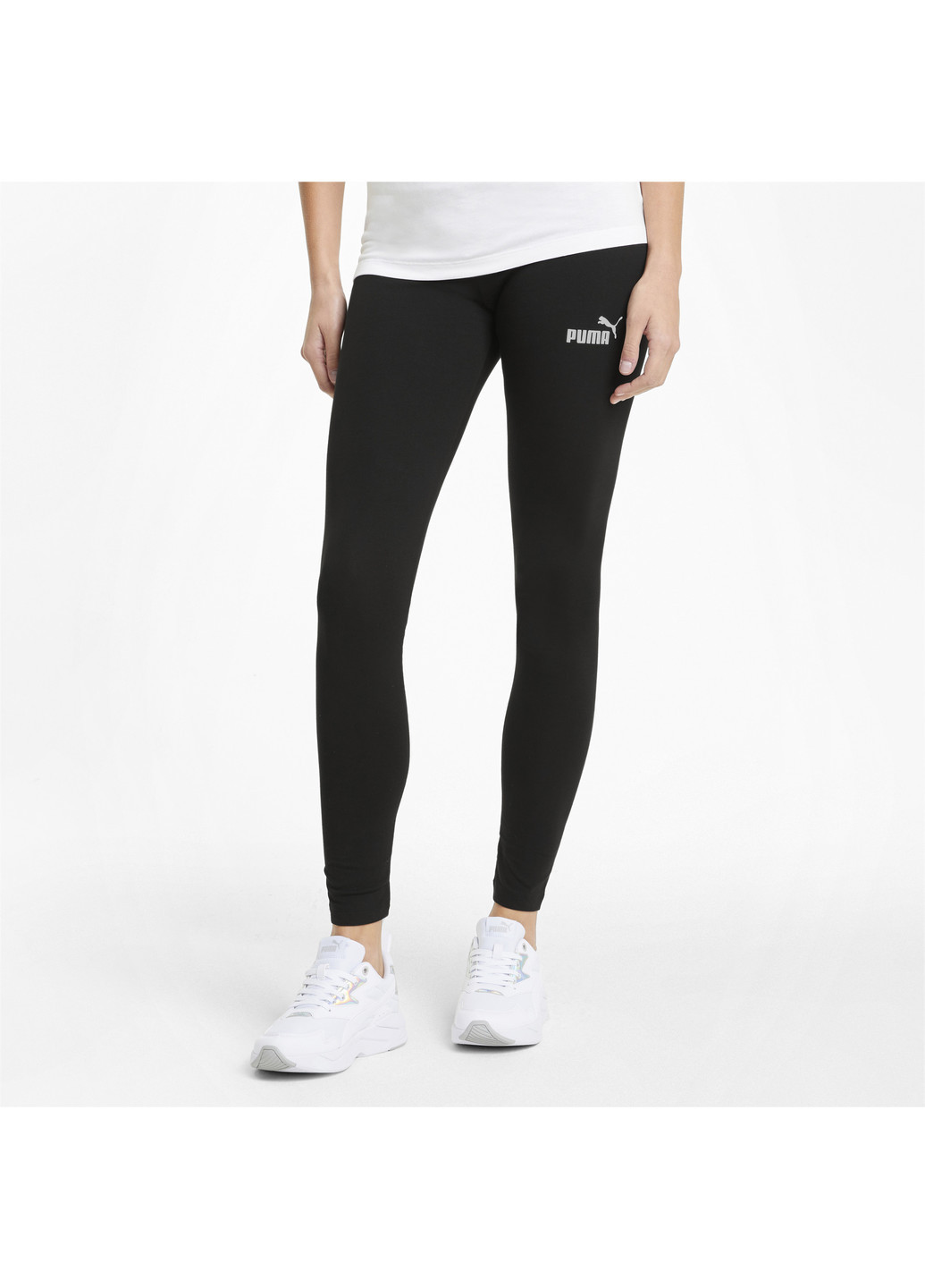 Черные демисезонные легинсы essentials women's leggings Puma