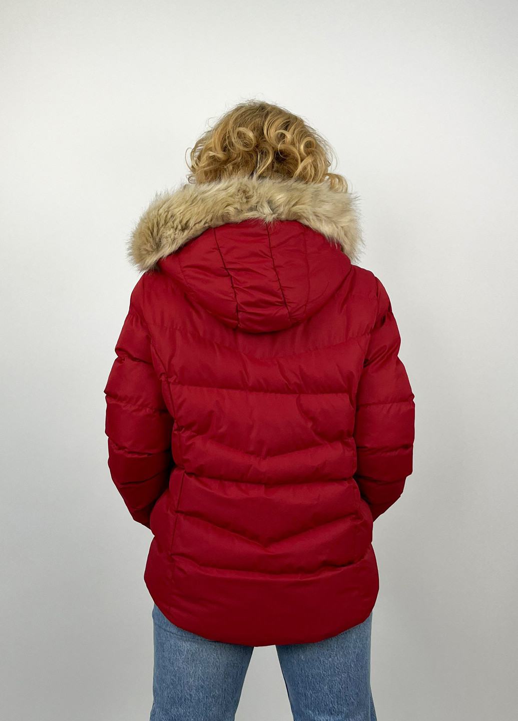 Червона демісезонна куртка Threadbare