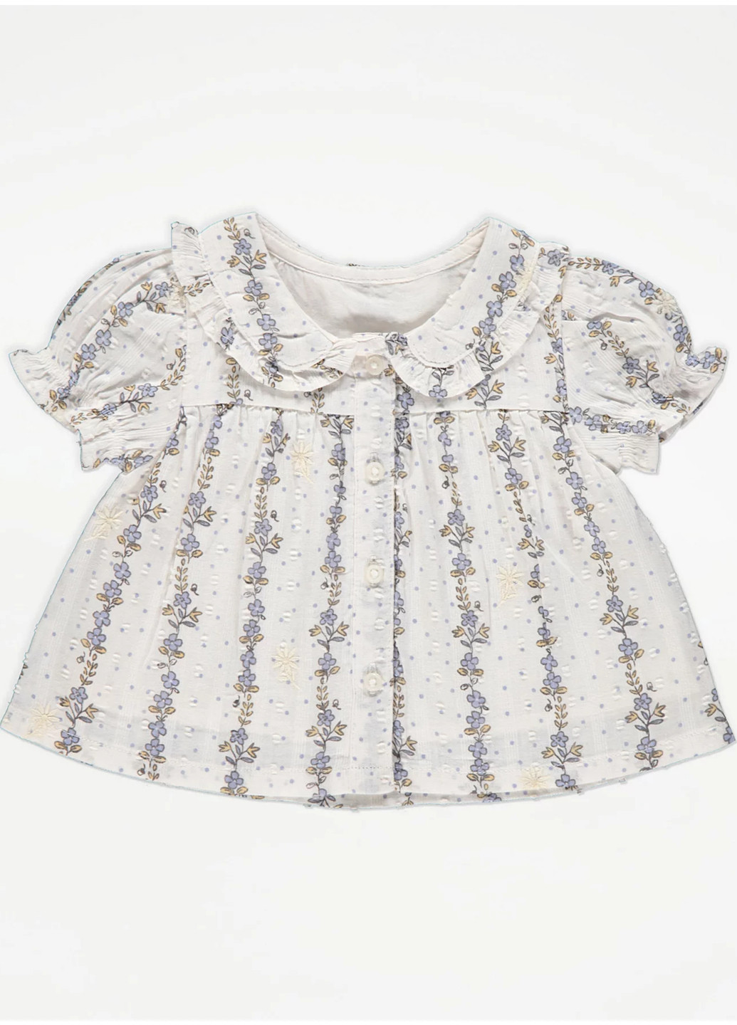 Белый летний комплект (платье, носки, трусики) George