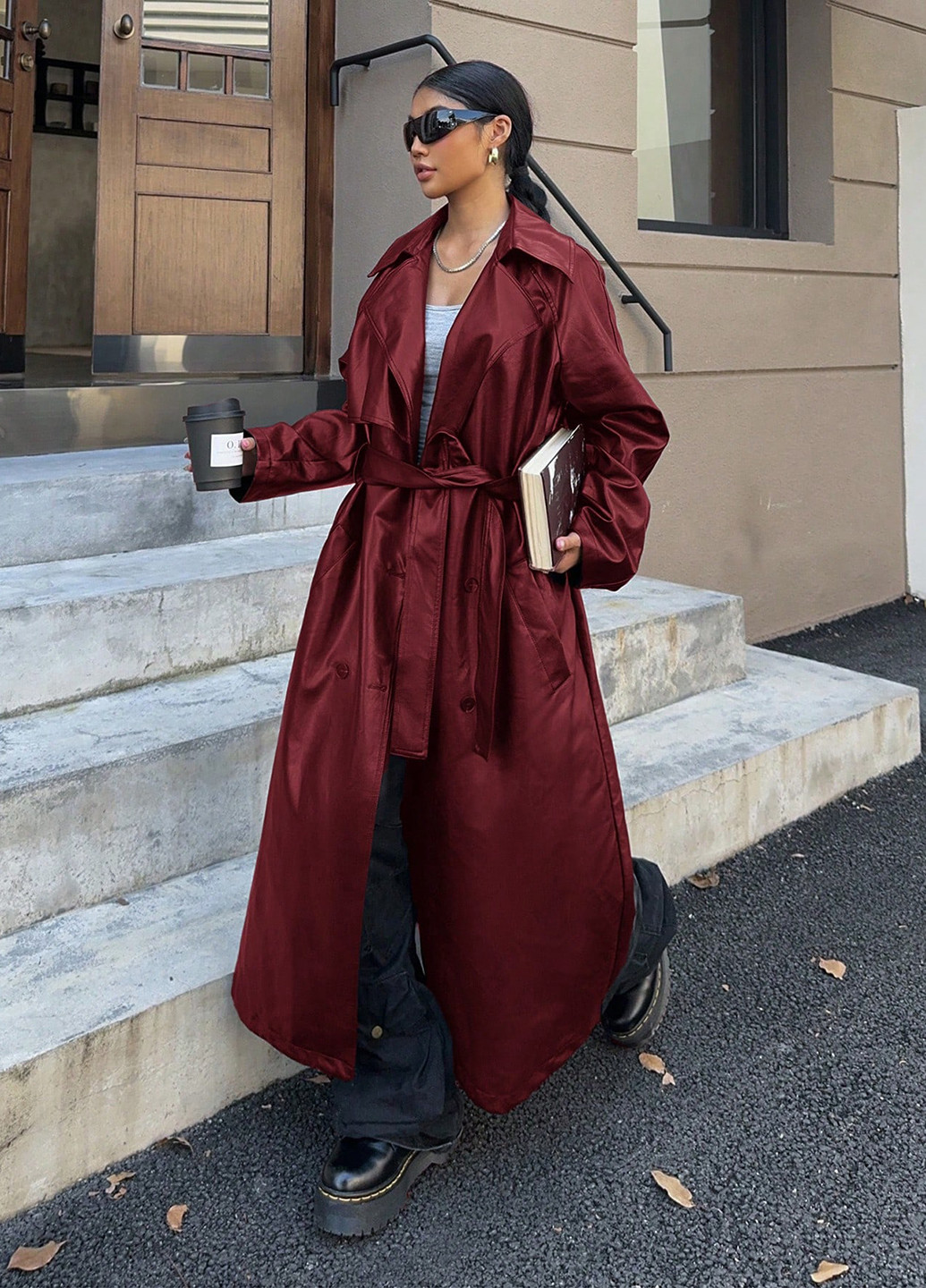 Плащ SHEIN тренчкот на гудзиках демісезон (338187643)