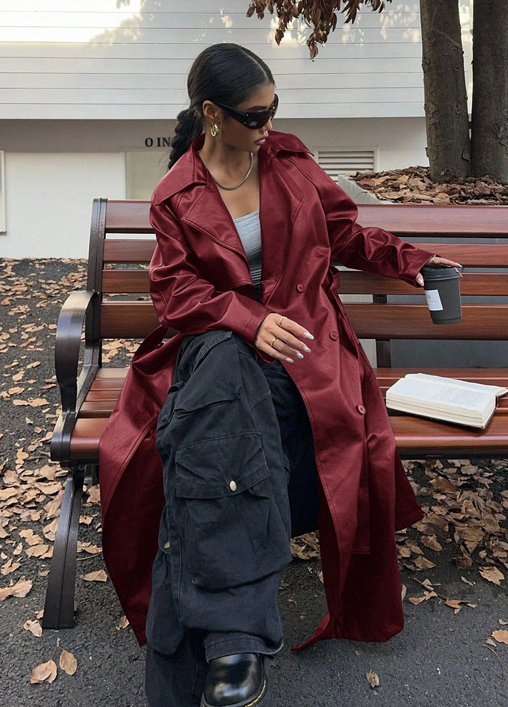 Плащ SHEIN тренчкот на гудзиках демісезон (338187643)