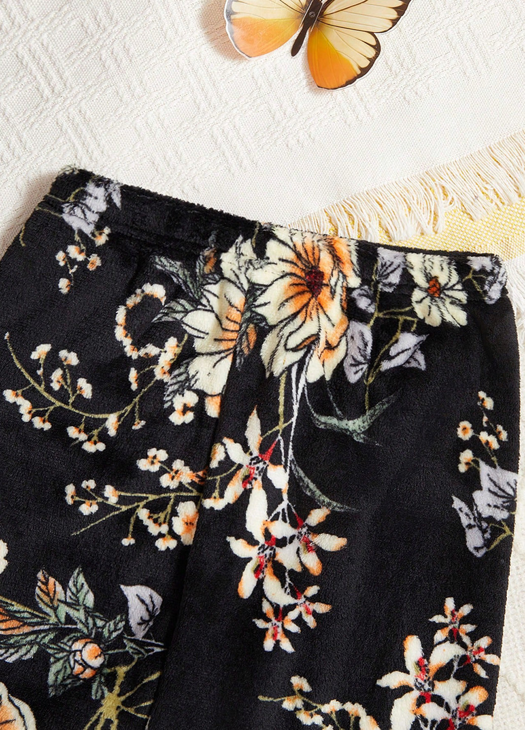 Черная всесезон пижама (лонгслив, брюки) лонгслив + брюки SHEIN