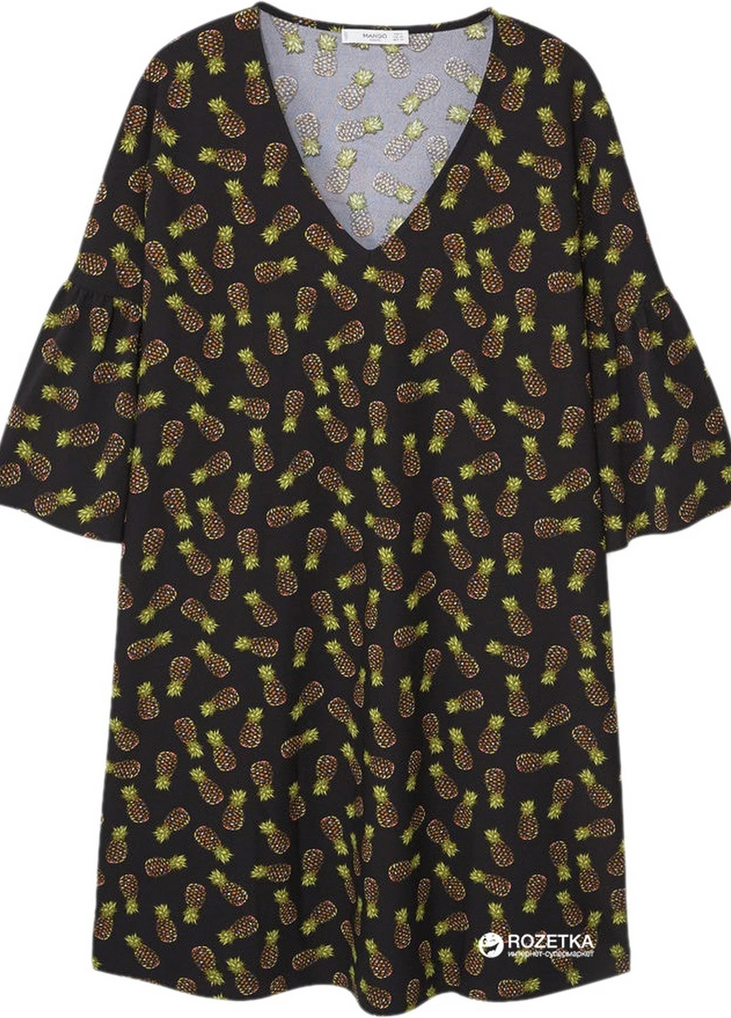 Красное кэжуал платье Mango однотонное