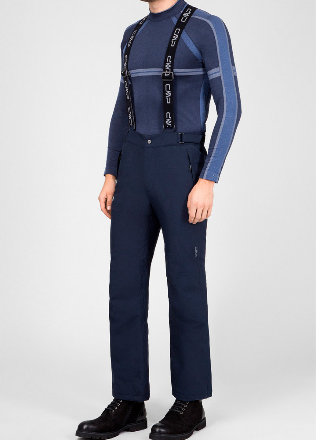 Темно-синие спортивные демисезонные прямые брюки CMP