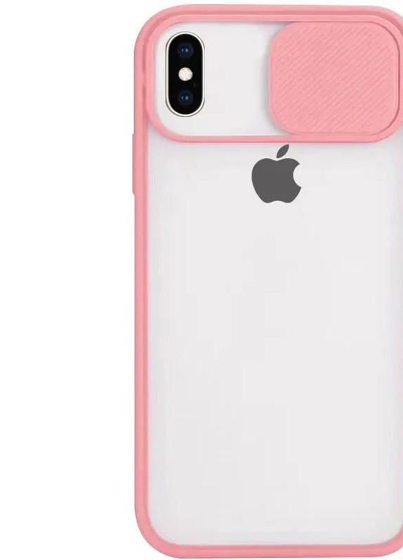 Чехол Camshield mate TPU со шторкой для камеры для iPhone Xr Розовый No Brand (254091654)