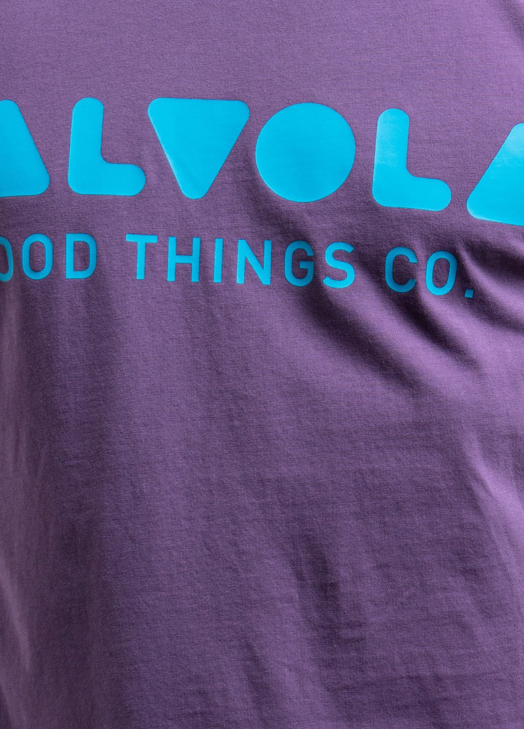 Фиолетовая черная футболка с логотипом Valvola