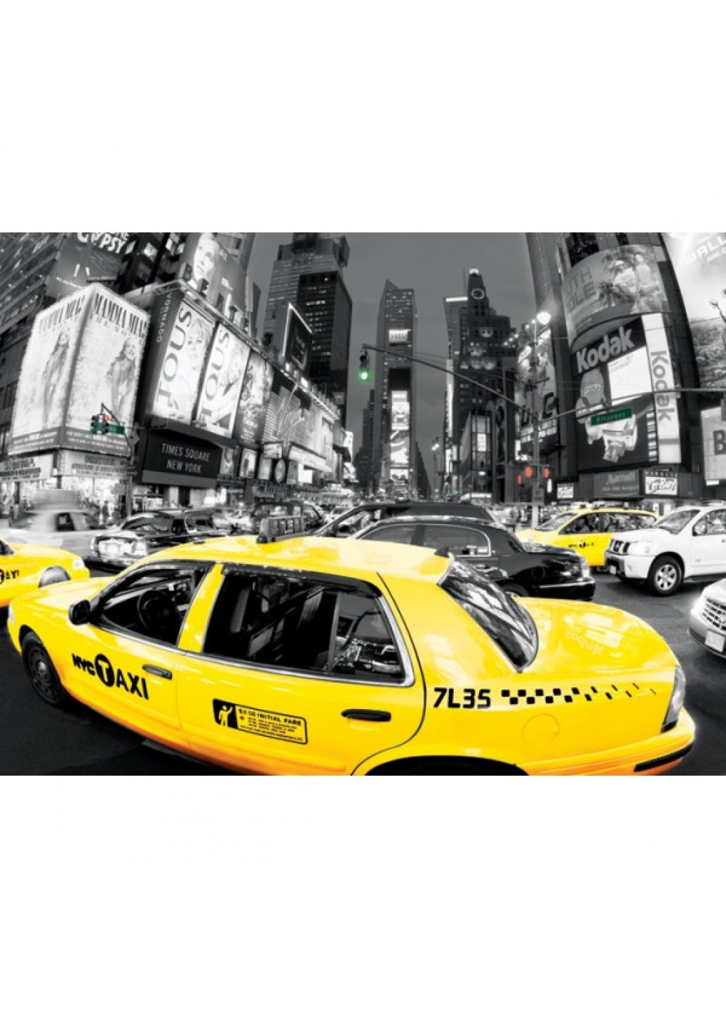 Фотокартина Yellow Cabs 60 х 80 см Pyramid International (210895220)