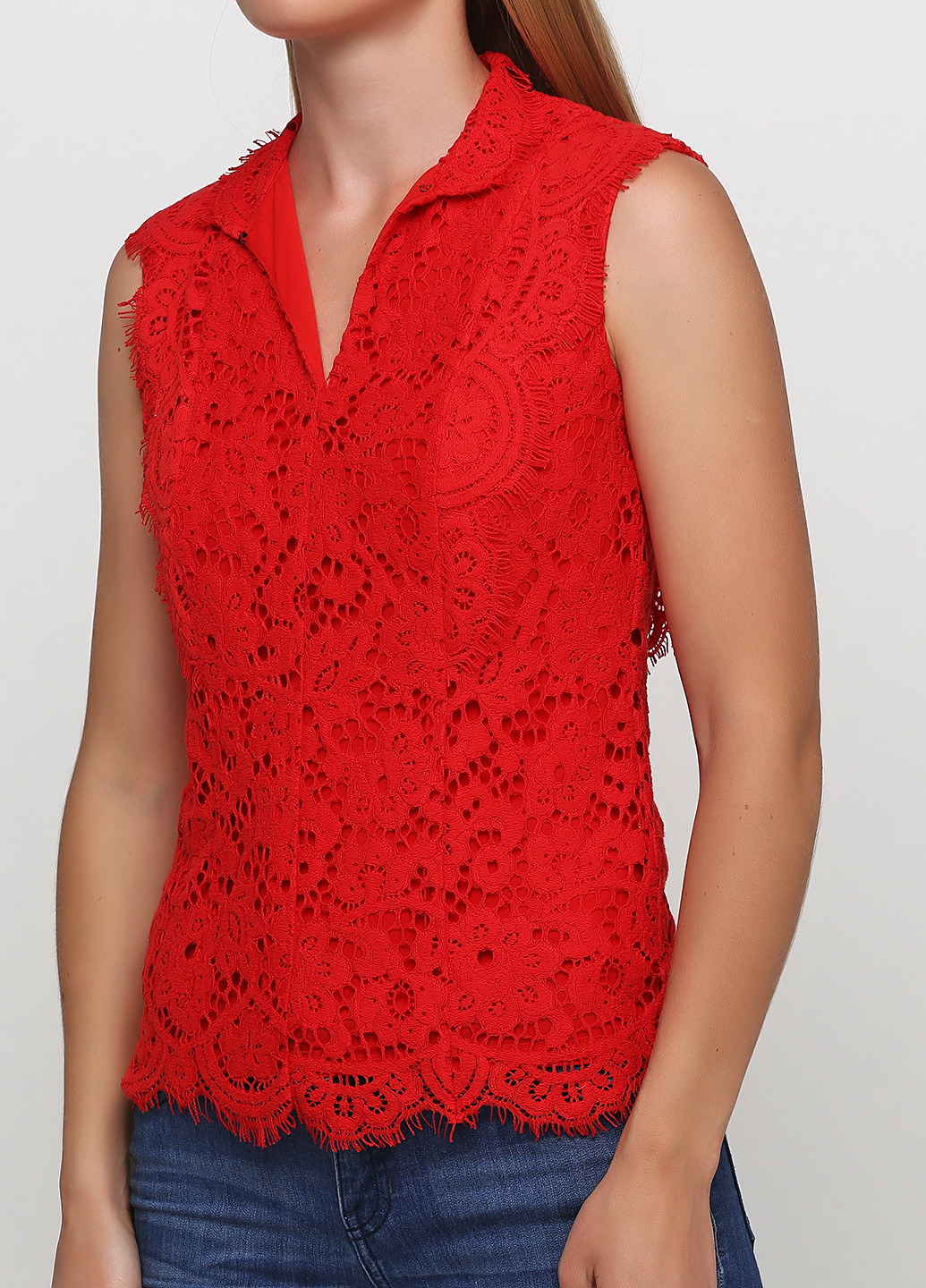 Яскраво-червона блуза Guess by Marciano