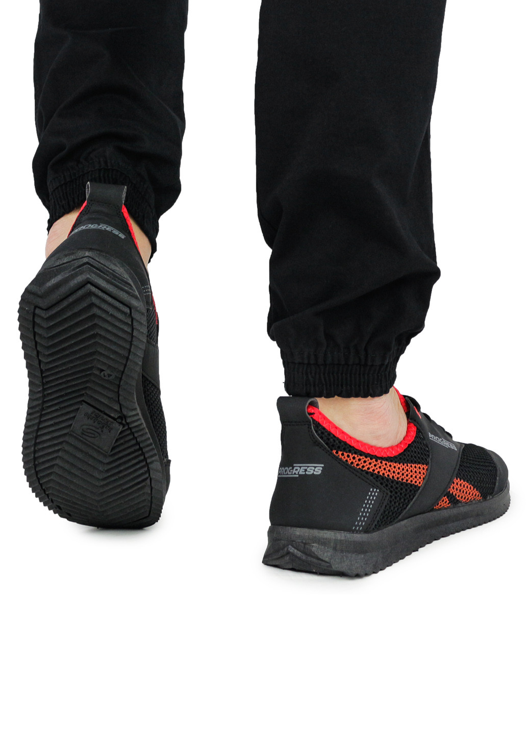 Черные демисезонные кроссовки мужские из сетки летние черные (1399284591) Progres