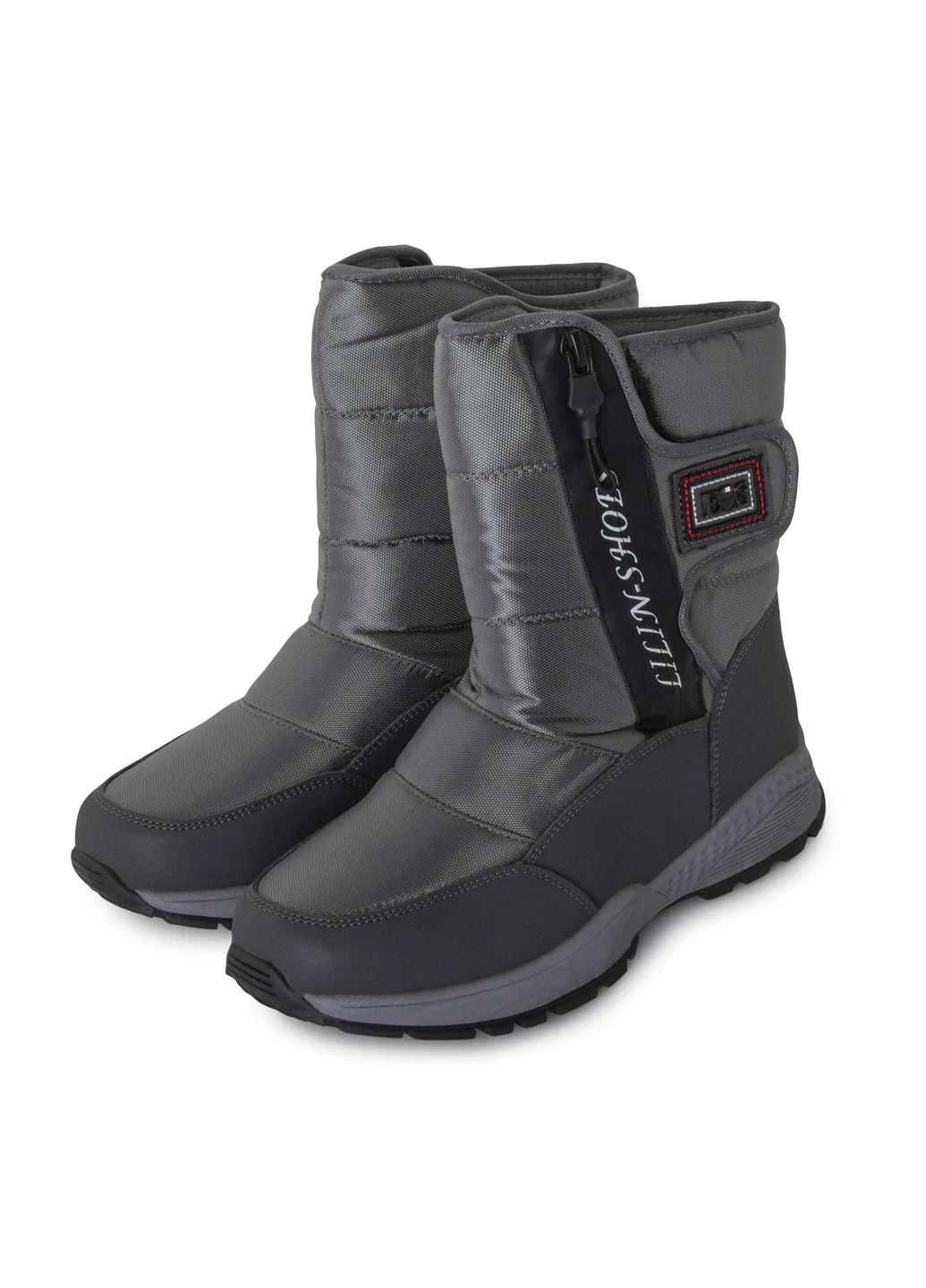 Серые кэжуал зимние ботинки Lilin Shoes