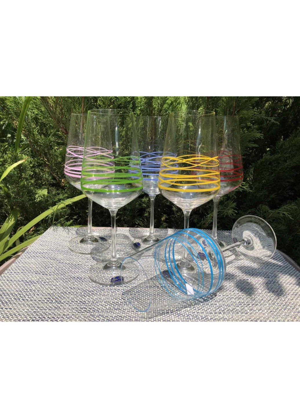 Набор бокалов для вина 350 мл 6 шт Sandra 40728/350S/M8700 Bohemia (253625798)