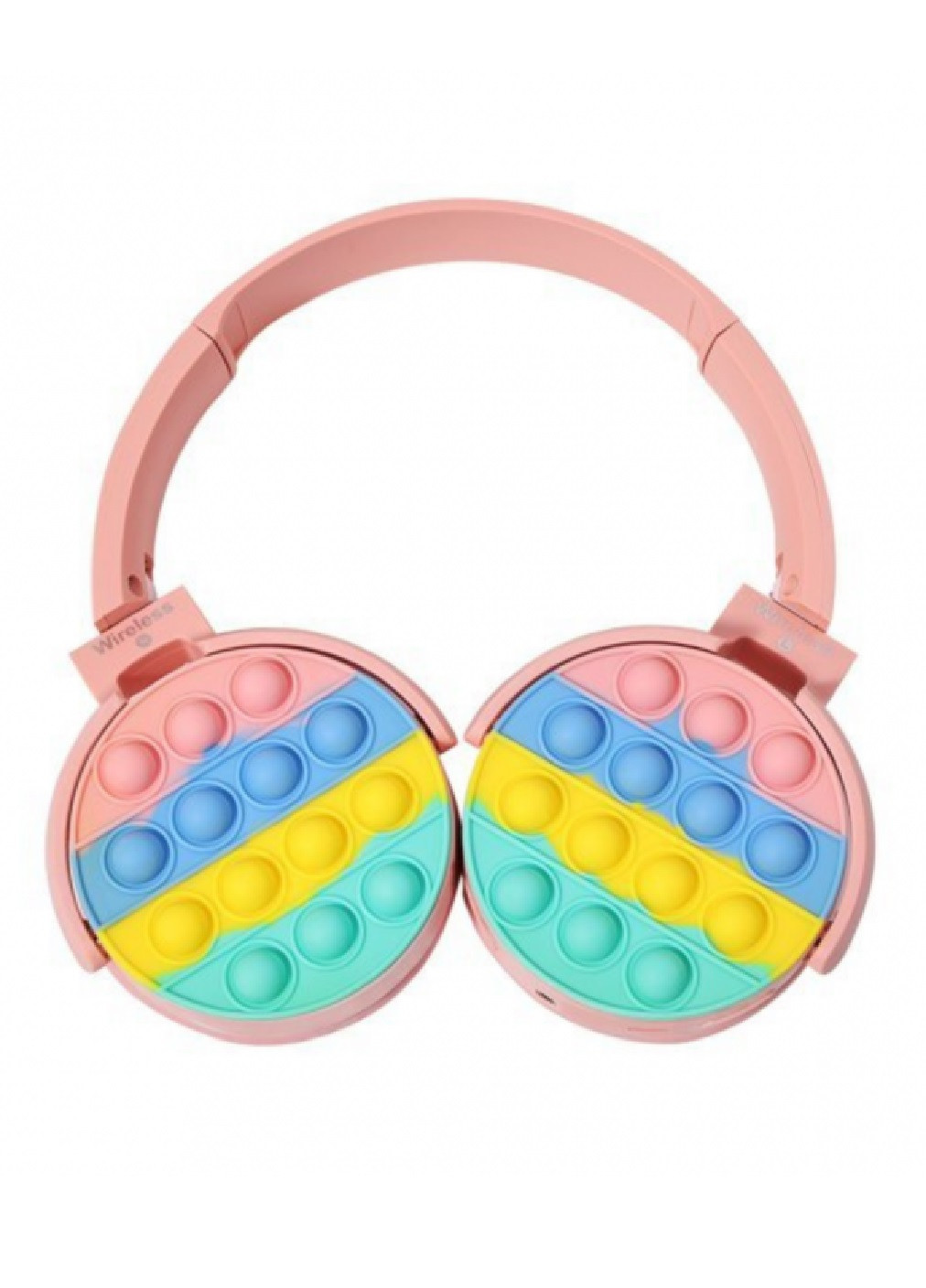 Детские беcпроводные наушники Pop It с Bluetooth (473281-Prob) Розовые Unbranded (254294099)