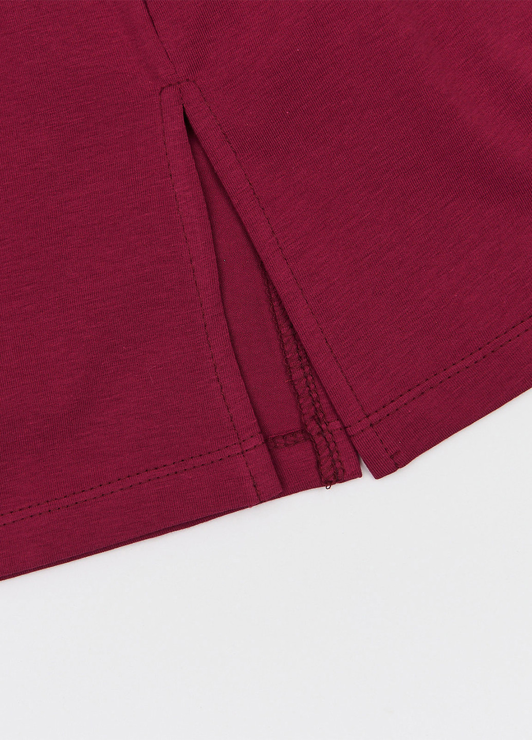 Темно-бордовый летний комплект (сарафан, футболка) Z16