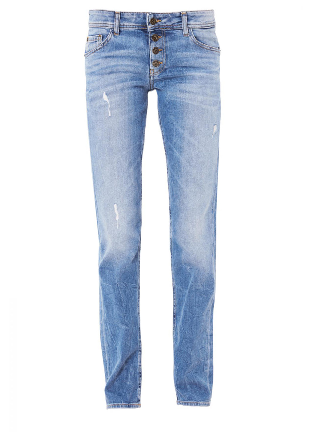 Голубые демисезонные прямые джинсы S.Oliver