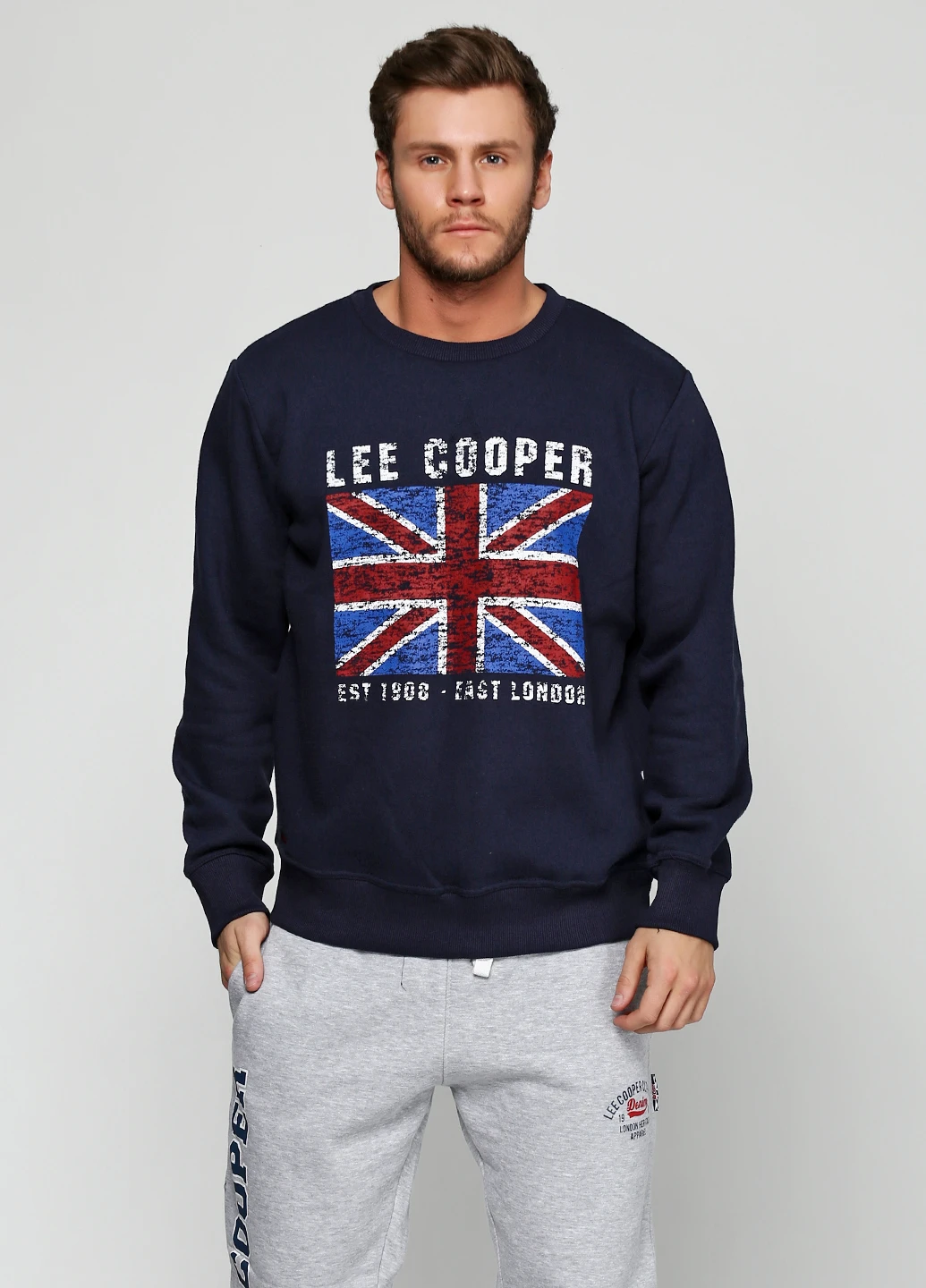 Темно-синій світшот Lee Cooper малюнок (47438773)