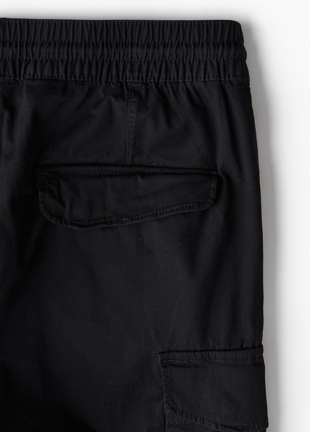 Черные кэжуал демисезонные джоггеры, зауженные, карго брюки H&M