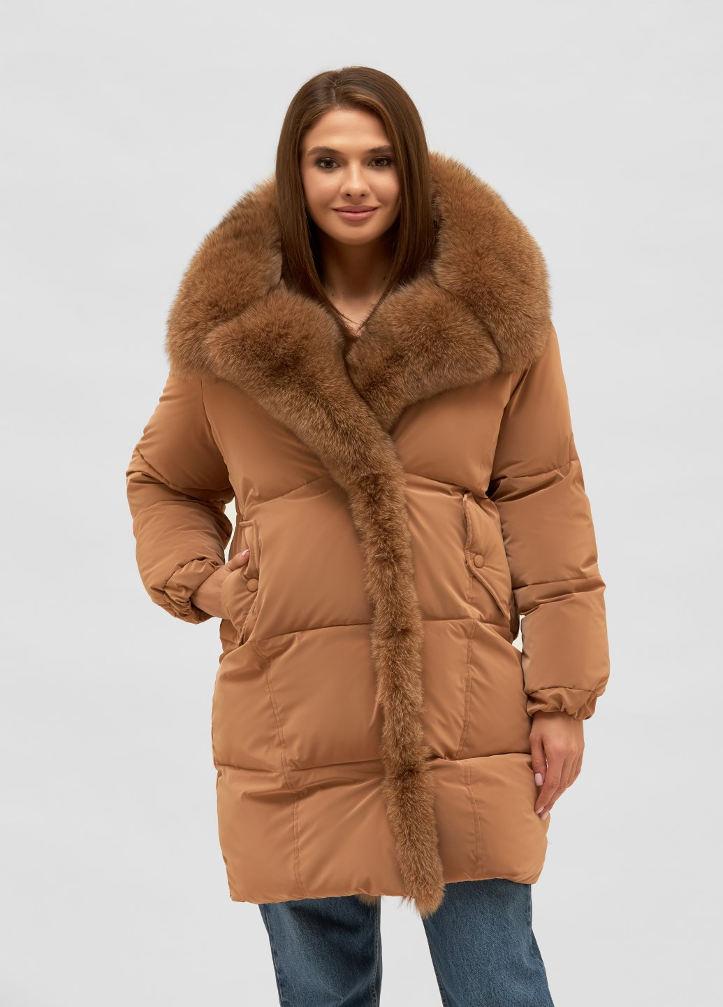 Терракотовая зимняя куртка MN