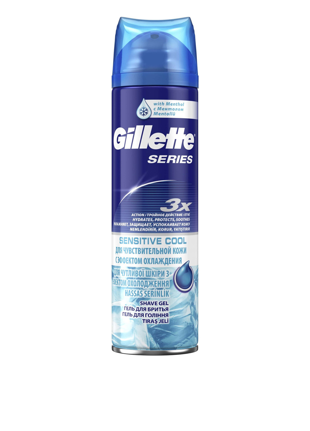 Гель для бритья для чувствительной кожи с эффектом охлаждения, 200 мл Gillette (116314769)