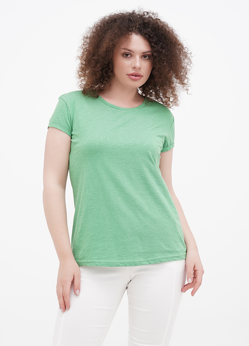 Зелена літня футболка Minus