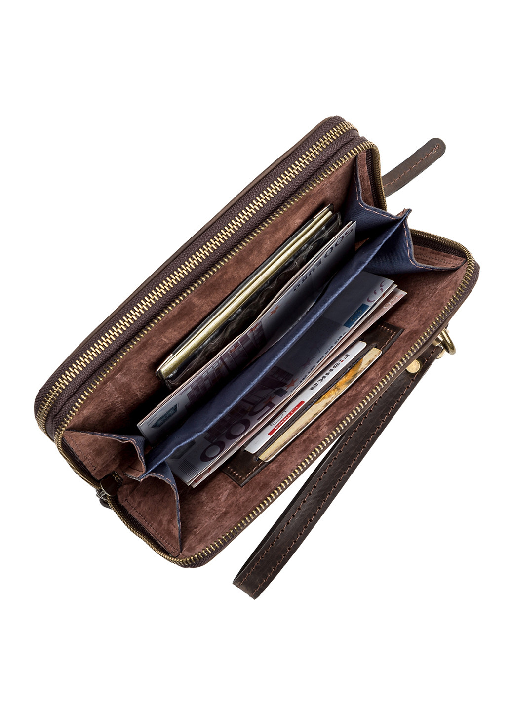 Чоловічий шкіряний клатч 22х13х3,5 см Shvigel (252127067)