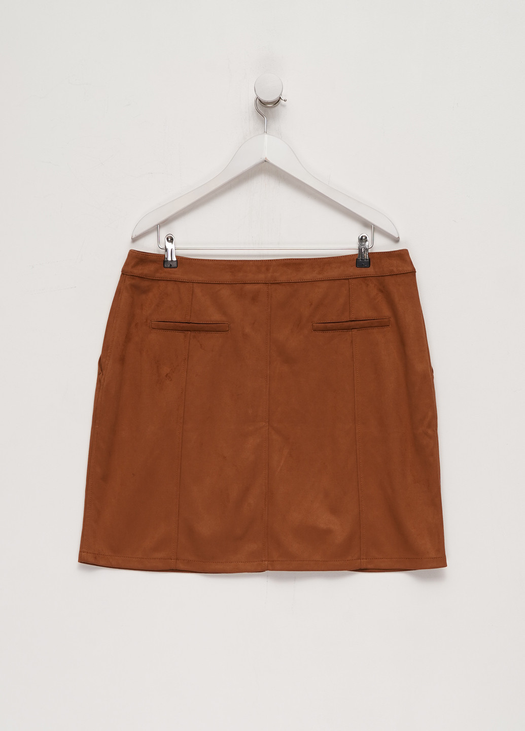 Светло-коричневая кэжуал однотонная юбка S.Oliver