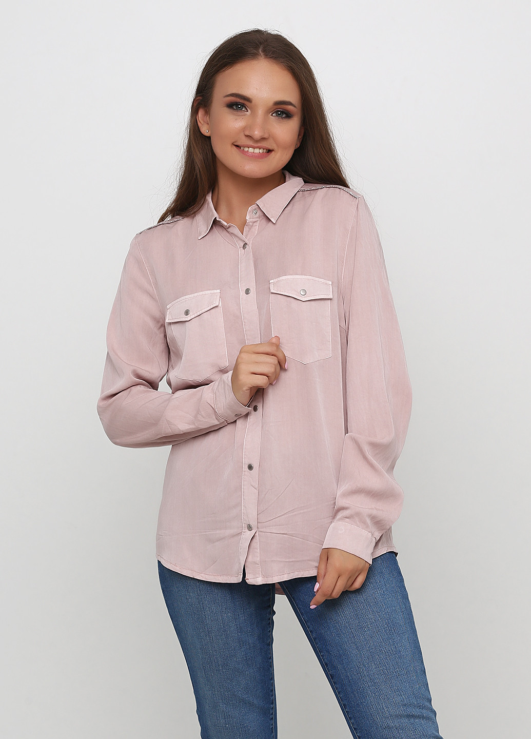 Светло-розовая демисезонная блуза Saint Tropez
