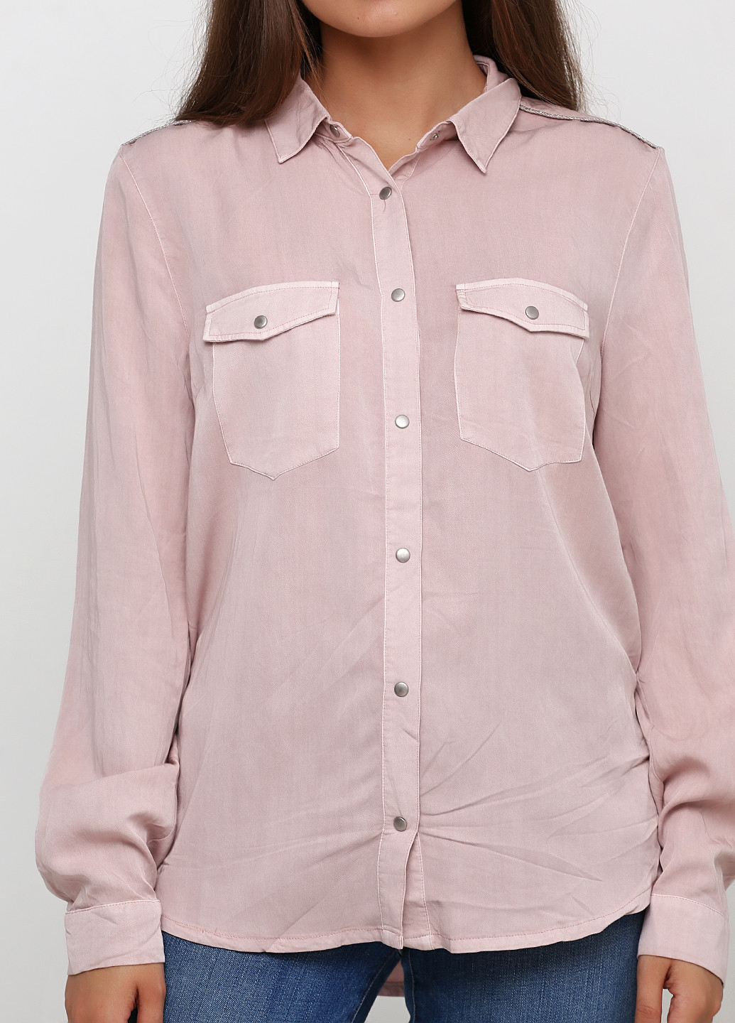 Светло-розовая демисезонная блуза Saint Tropez