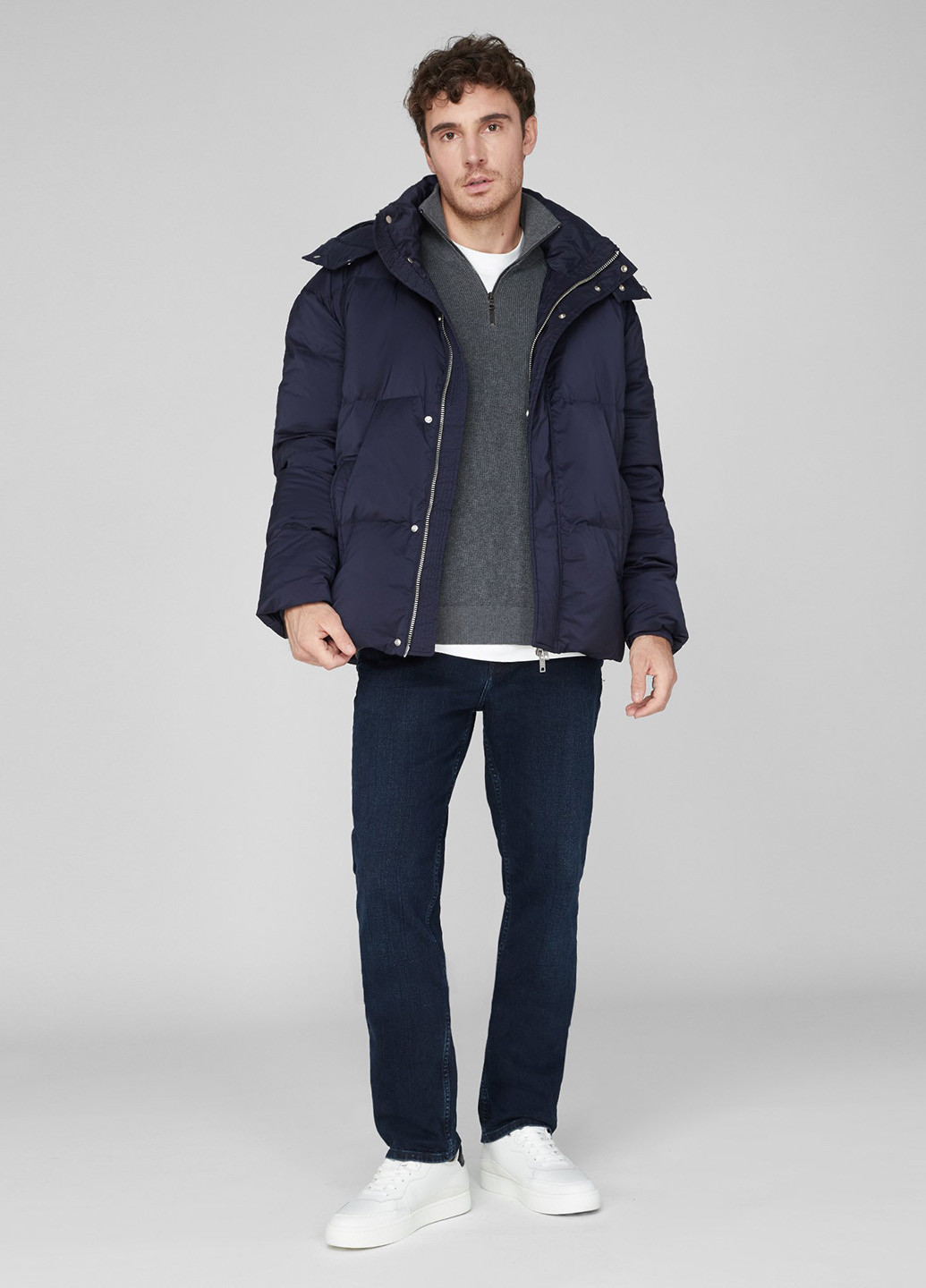 Синий зимний Пуховик PRPY