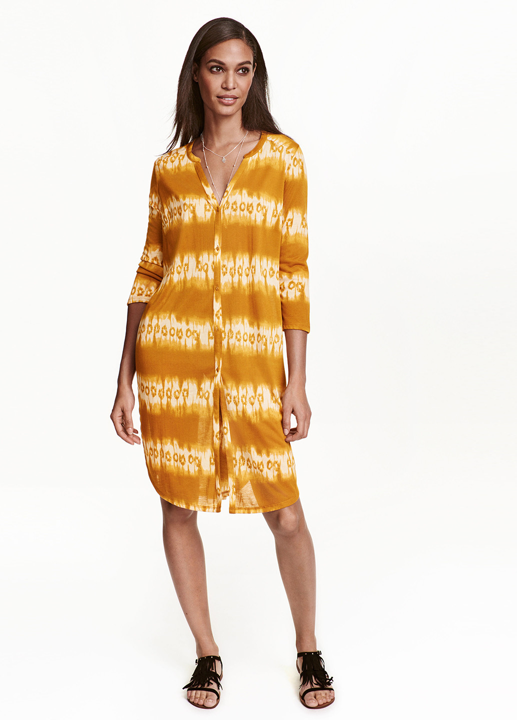 Комбінована кежуал плаття, сукня H&M з абстрактним візерунком