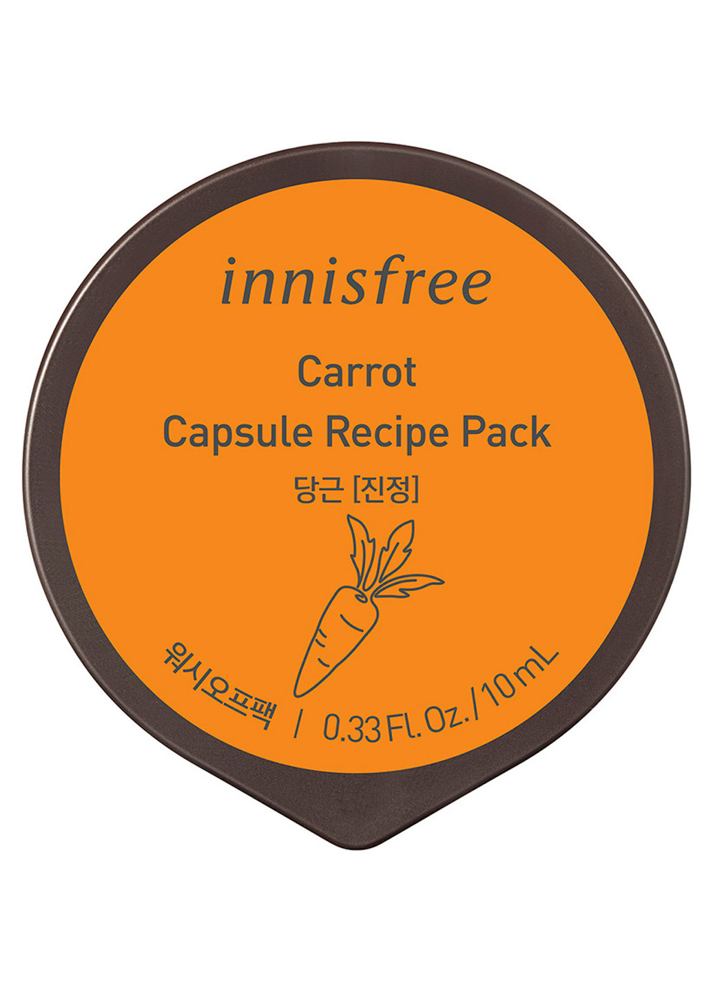 Міні маска на основі екстракту моркви Capsule Recipe Pack Carror, 10 мл INNISFREE (202415572)