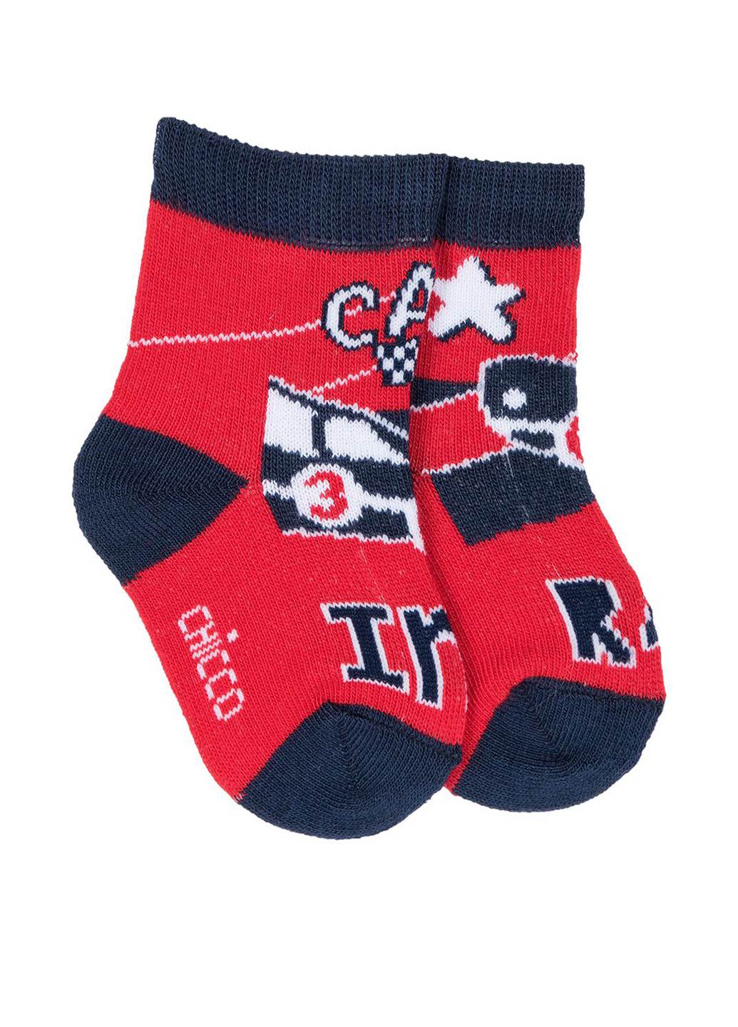 Красные носки Chicco надписи всесезон (251189923)