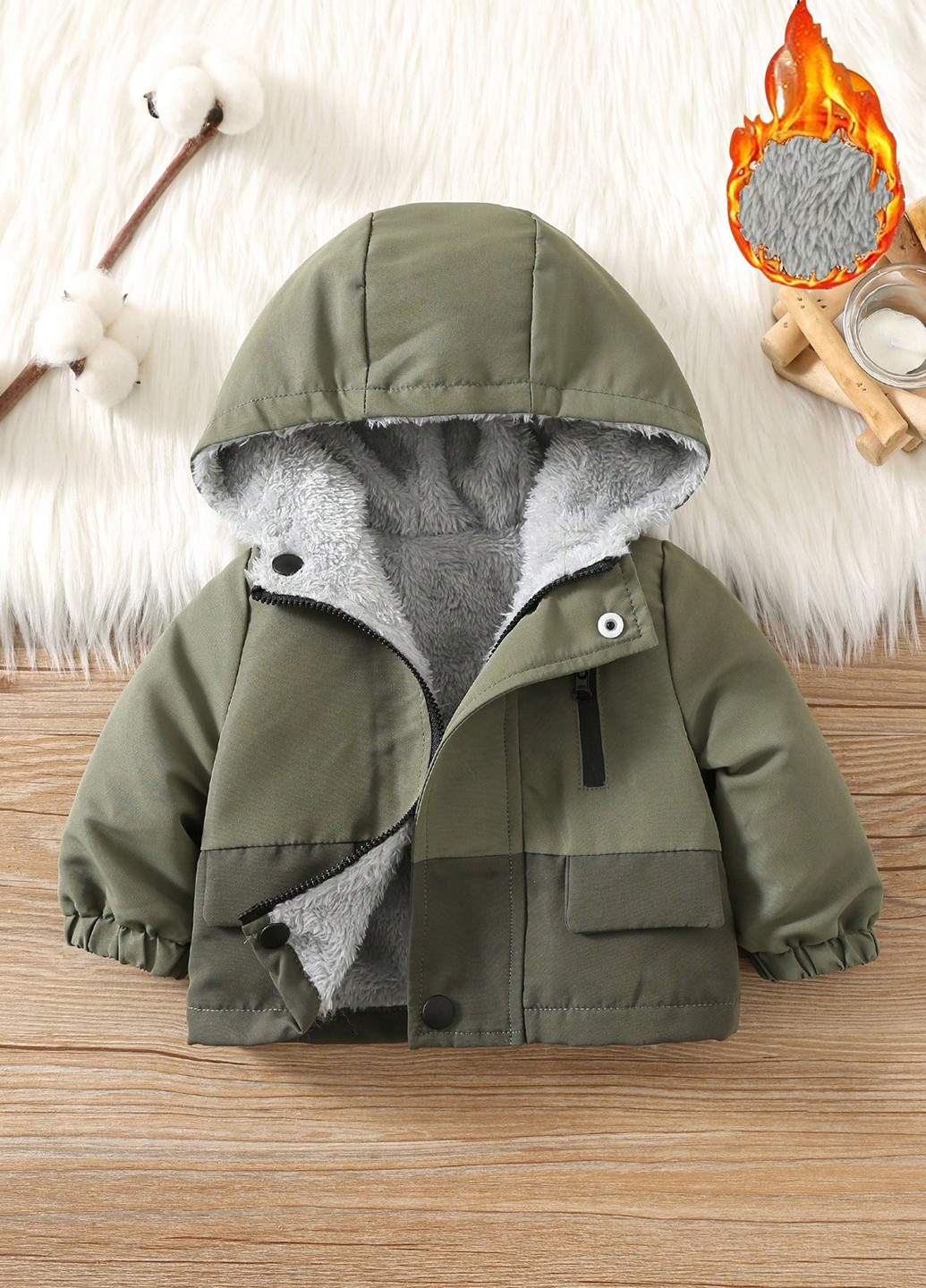 Комбинированная демисезонная куртка SHEIN