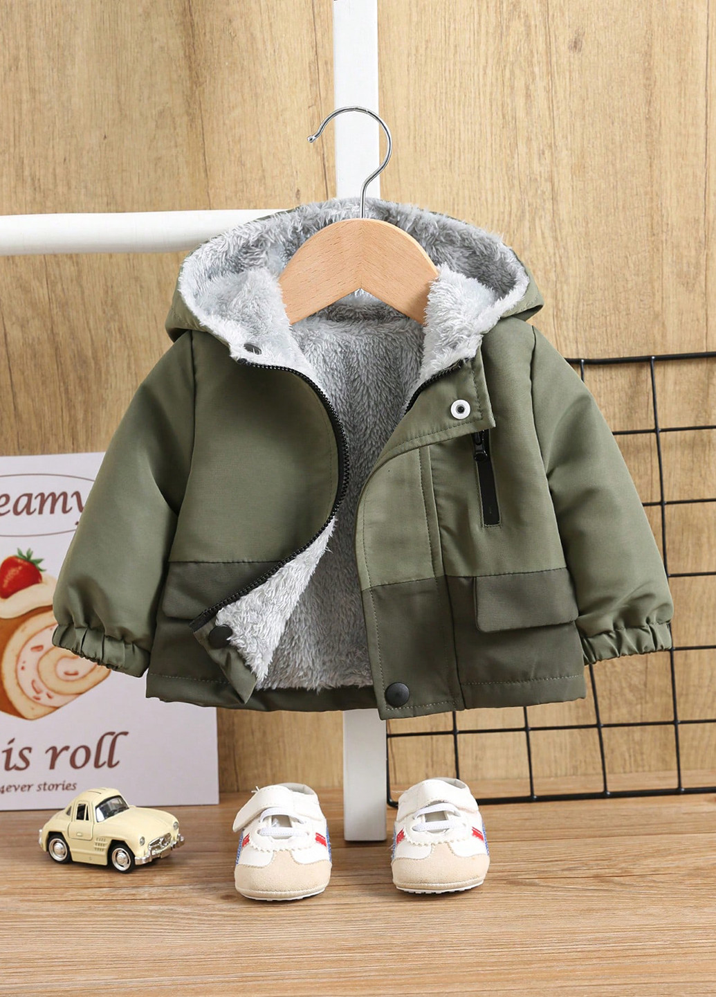 Комбинированная демисезонная куртка SHEIN