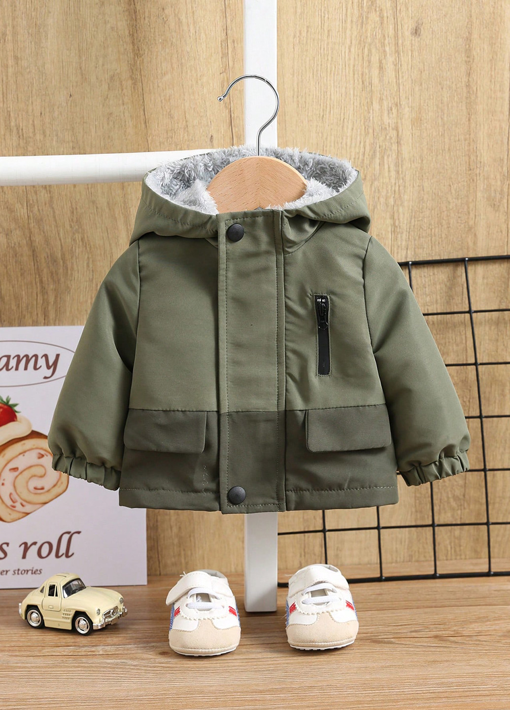 Комбинированная демисезонная куртка SHEIN