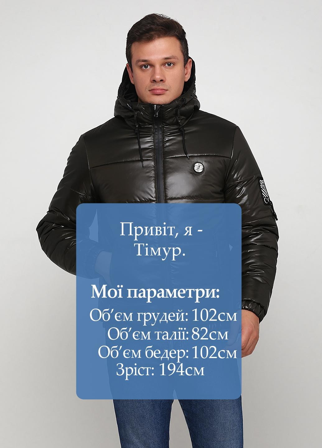 Оливковая (хаки) зимняя куртка Man's Wear