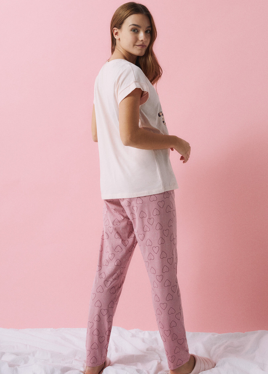 Розовая всесезон пижама (футболка, брюки) футболка + брюки Women'secret