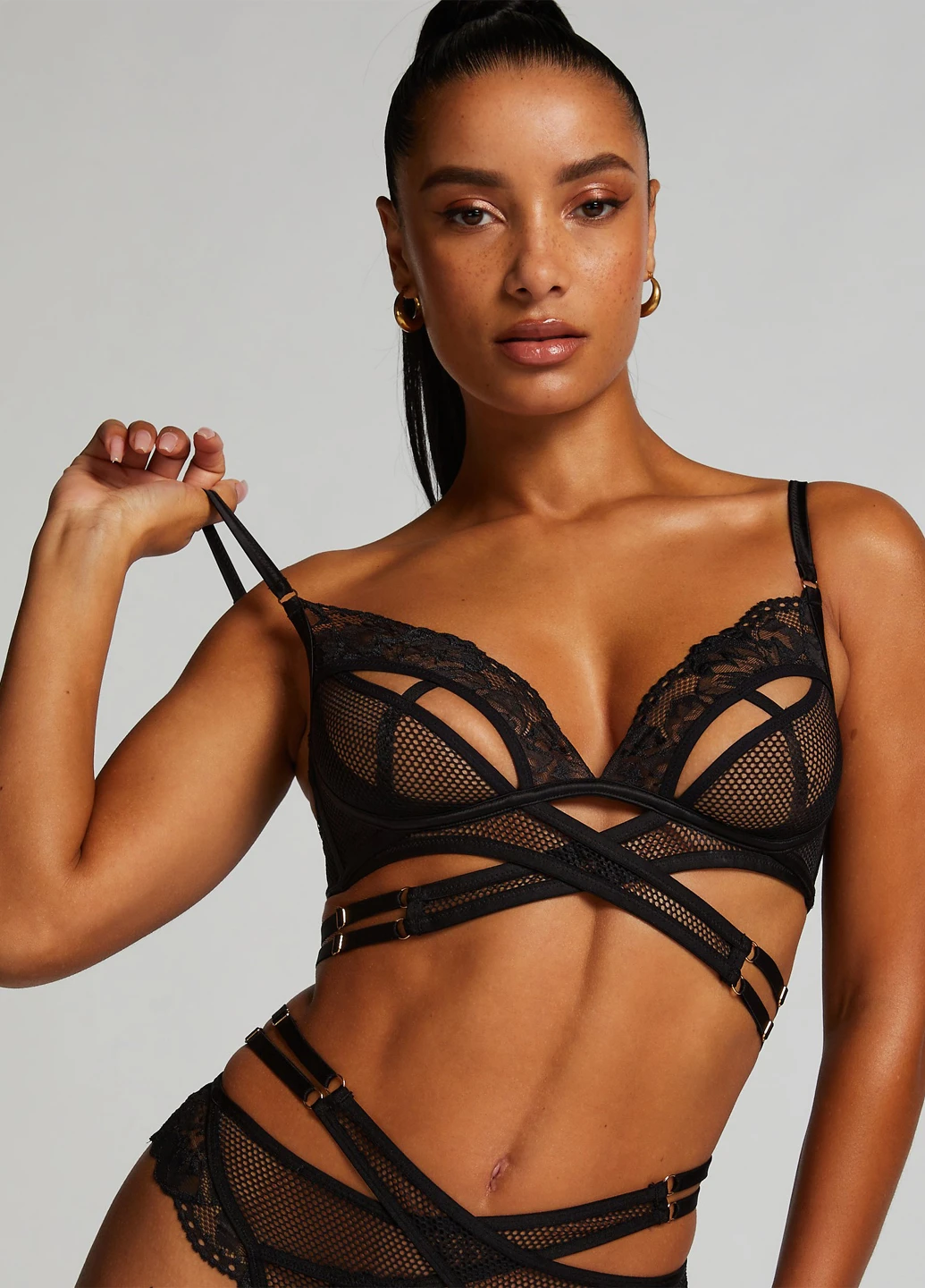 Чорний бюстгальтер Hunkemoller без кісточок