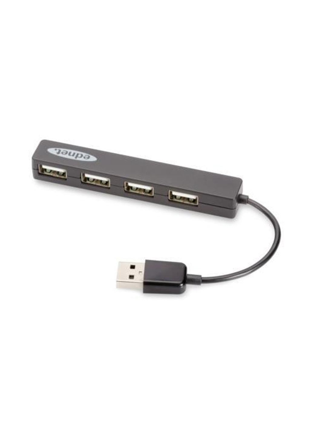 Концентратор Digitus EDNET USB 2.0, 4 раз"єми, черный (85040) чёрный