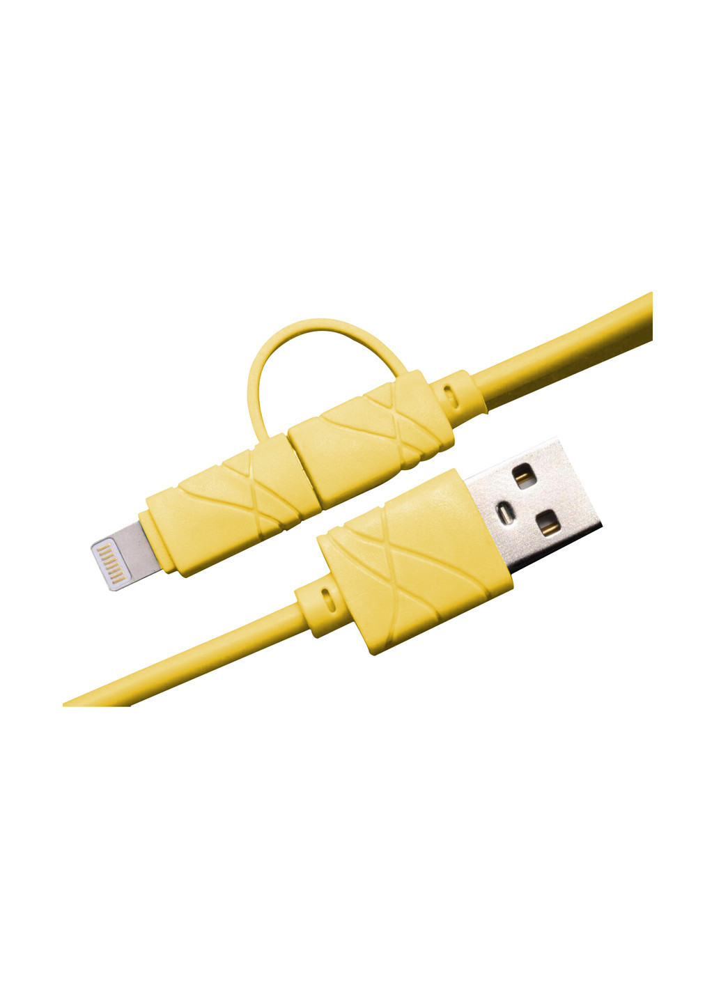 Кабель USB Yellow, 2 в 1 - Lightning, Micro USB, 1 м XoKo sc-210 (132572870)