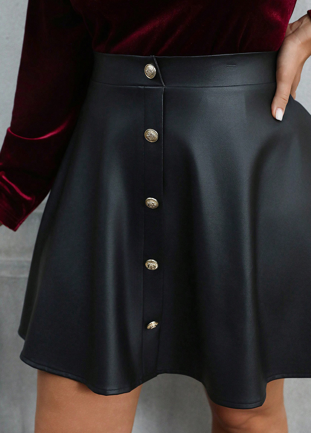 Комбінований демісезонний комплект (гольф, спідниця) SHEIN