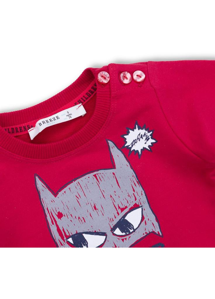 Красный демисезонный костюм десткий "super in disguise" (10419-86b-red) Breeze