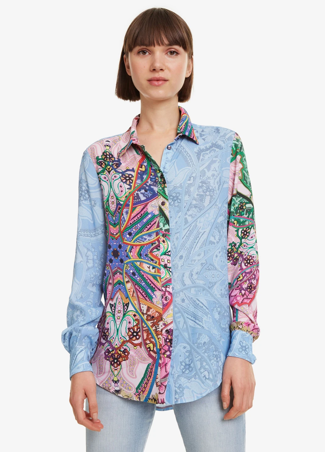 Блакитна блуза Desigual