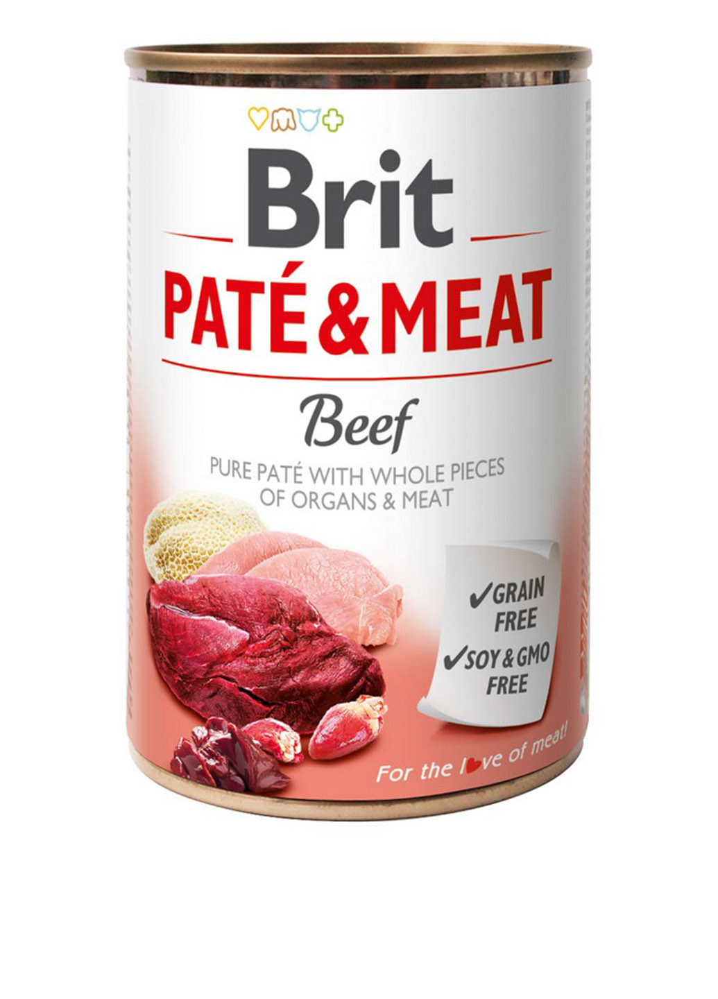 Мясные консервы Paté & Meat Dog с говядиной, 400 гр Brit Care (140597122)