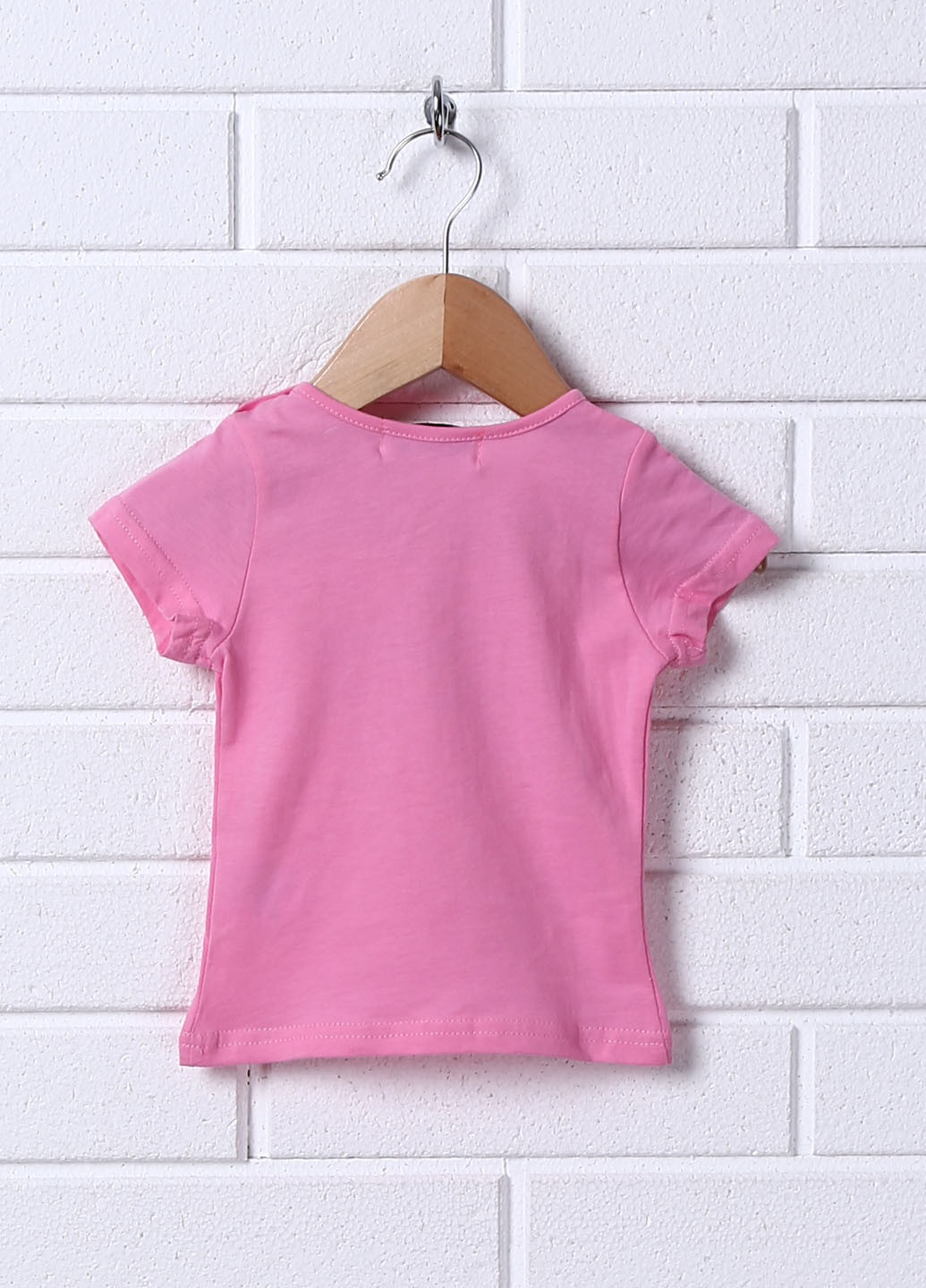 Розовая летняя футболка Miss Image