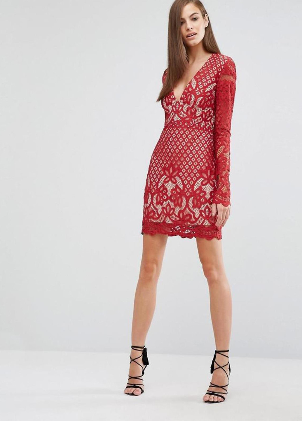 Червона коктейльна плаття, сукня Style Stalker однотонна