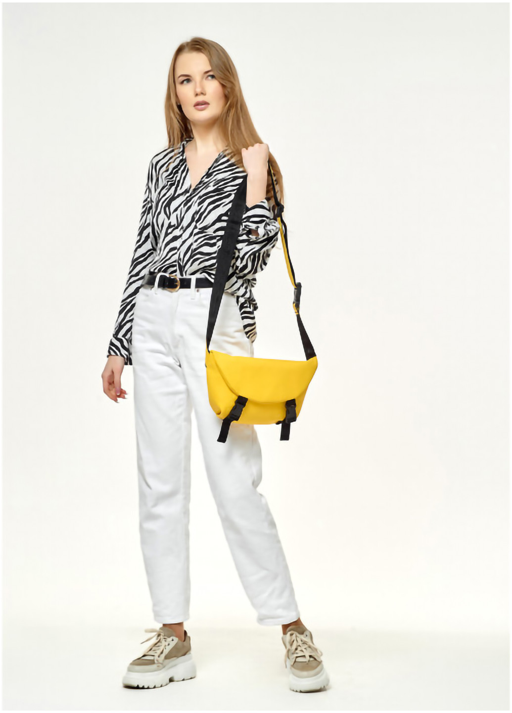 Жіноча сумка на пояс (бананка) 33х22х7 см Sambag (253174891)