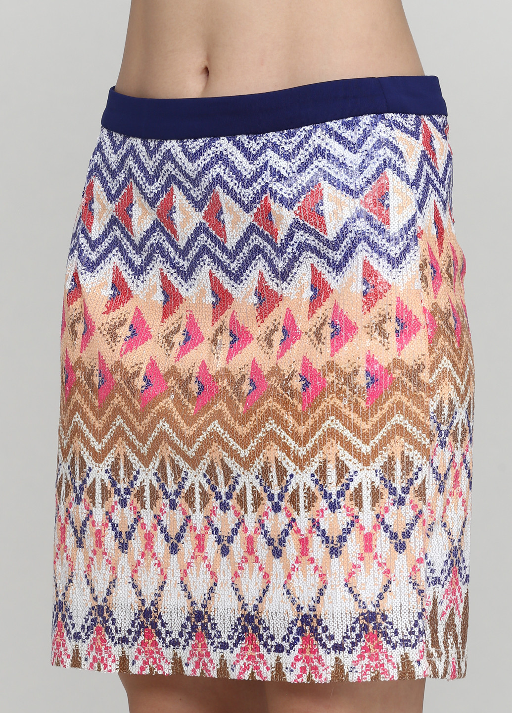 Разноцветная кэжуал с орнаментом юбка Jus d'Orange