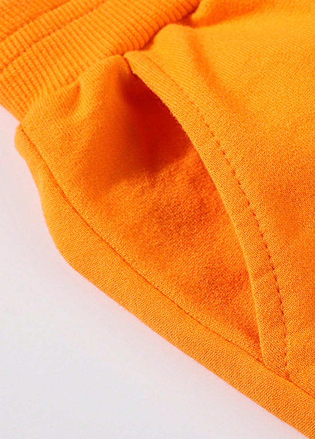 Оранжевые кэжуал, спортивные демисезонные брюки джоггеры SHEIN